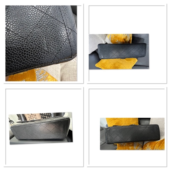 🔥Authentic Chanel Classic Flap Maxi in Black Caviar Leather and Silver Hardware - Picture 6 of 16